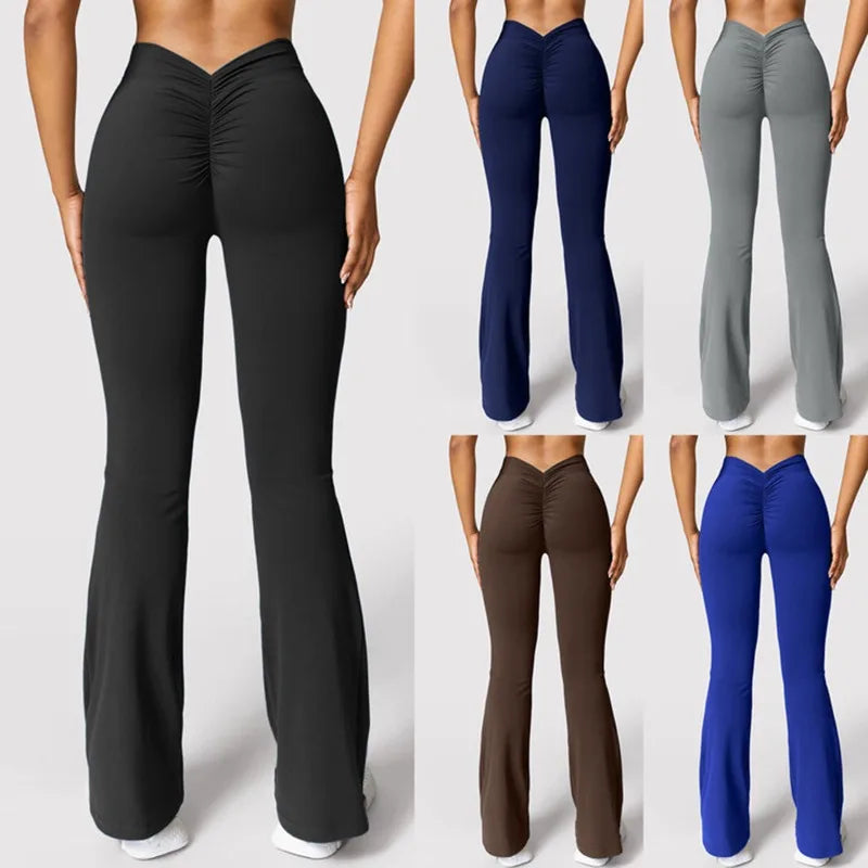 Fashion Leggings Women V-back Push Up